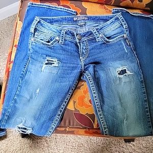 Silver Bootcut Jeans